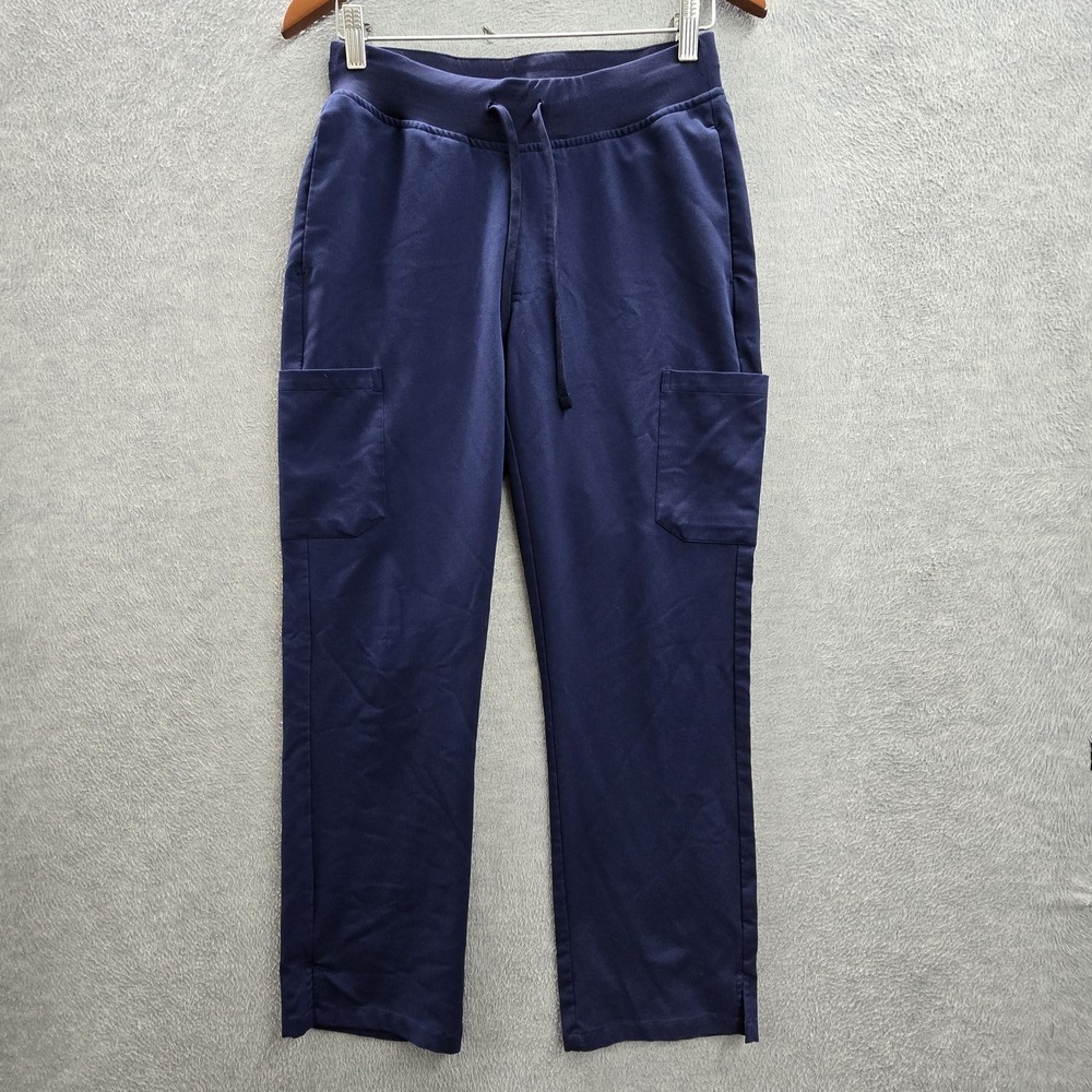 Mandala Women Scrub Pants P /‎ XS Navy Blue Cargo Equa-Tek Activewear